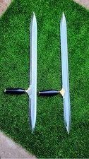 Lot of-2 Hand Forged hellboy kroenen Stainless steel Sword knife with sheath picture
