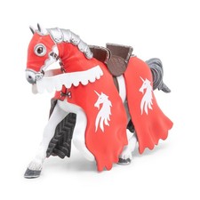 Papo -Hand-Painted - Figurine -Medieval-Fantasy -Horse of Unicorn Knight with... picture