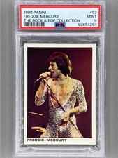 1980 Panini #52 Freddie Mercury The Rock & Pop Collection PSA 9 - Pop 10 (Music) picture