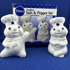 Pillsbury Doughboy Salt & Pepper Shaker Set Benjamin & Medwin 1997 Cartoon picture