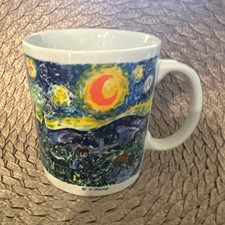 Chaleur Masters Collection Starry Night Art Ceramic Coffee Mug 12 oz 1997 picture