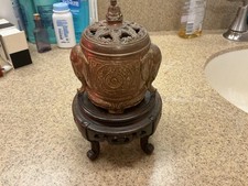 Antique 1927 Louis Varonson (Ronson) Art Deco Elephant Incense Burner Complete picture