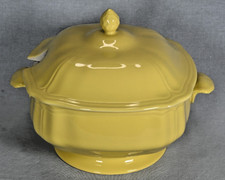 Vintage 1960's Tureen & Lid Sears Federalist Ironstone Buttercup Yellow 4239 picture