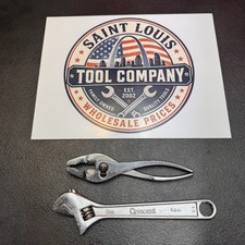 Vintage Crescent USA 8” Adjustable Wrench & LS-26 Slip Joint Pliers – Tool Set picture