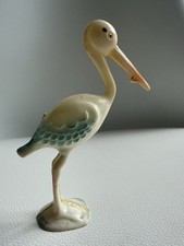 Vintage 1960s Plastic Stork Baby Shower Cake Topper Birth Nursery Decor picture