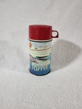 Vintage 1966 Flipper TV Show Metal Lunchbox Thermos Bottle No. 2822 picture
