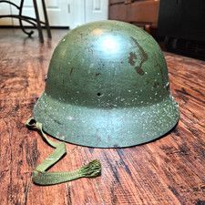 WWII Japanese Helmet Liner And Chinstrap With Kanji On Liner picture