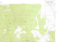 Highland Peak Quadrangle Nevada 1953 Topo Map USGS 7.5 Minute Topographic picture