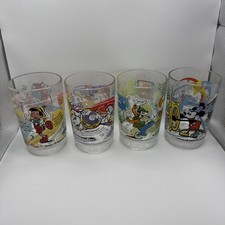 Vtg set of 6 Walt Disney McDonalds 2002 -100 Years of Magic Glasses Tumblers picture