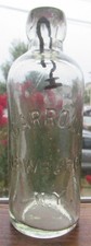 Nice Carroll Newburgh, NY Private Mold Hutchinson Stopper Soda Bottle With Wire picture