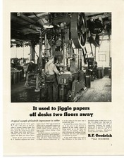 1941 B.F. Goodrich Giant Press Insulated By Rubber Vintage Print Ad picture