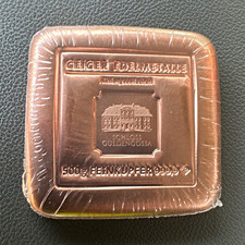 Geiger Edelmetalle Schloss Güldengossa 500g 999.9 Fine Copper Bar picture