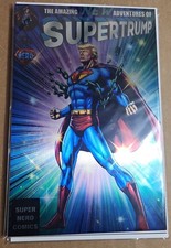 RARE REMASTERED SILVER Metal Donald Trump SUPERMAN 233 ORIGINAL Homage COMIC picture