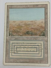 Magic MTG Scrubland Revised 3e Edition 1994 Dual Land Rare EN Played picture