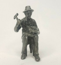 Vintage UCGC Pewter Miniature Figure Blacksmith picture