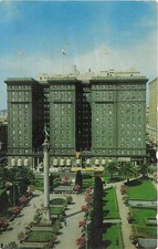 Postcard CA: St. Francis Hotel & Union Square, San Francisco, California picture