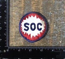 Vintage SOUTHLAND OIL COMPANY Savannah Georgia Uniform Logo Jacket Patch SOC picture