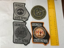 Georgia State Patrol collectable patch Set SRT and Regular 4 Patches New picture
