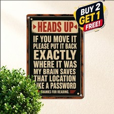 Rustic Iron OCD Humor Plaque Vintage Organized Clean Room Tin Sign 8x12 Inch picture