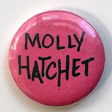 Rare vintage 1980s MOLLY HATCHET badge 1