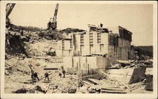 Bingham Maine ME Wyman Dam Construction #179 1920s Real Photo Postcard picture