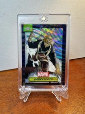 2024 Topps Chrome Marvel SABRETOOTH Black Wave Refractor /10 Wolverine #25 RARE picture