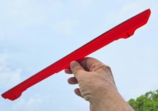 1946 PONTIAC HOOD ORNAMENT RUBY RED STREAMER LUCITE INSERT TORPEDO STREAMLINER picture