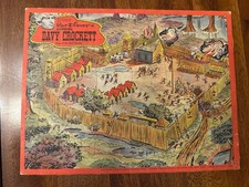 Walt Disney Davy Crockett Puzzle Vintage King Of The Wild Frontier Jaymar picture