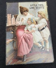 Victorian Trade Card 1880s Scott's Emulsion Little Tots Like Scott's  VTC-G16 picture