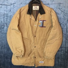Vintage Paella Canvas Coat- Birmingham Iron Workers Union- Size L- Made USA picture