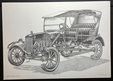 1925 Ford Model T Touring Car - Yoshihiro Inomoto Cross-Section Wall Art Print picture