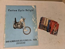Vintage 1971 Custom Cycle Delight Motorcycle Catalog,Easy Rider Playing Cards picture
