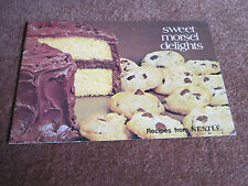Nestle Cookbook Sweet Morsels Baking Desserts Cookies Sour Cream Velvet Frosting picture