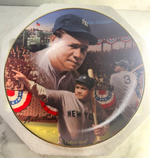 1996 Bradford Exchange Babe Ruth The Called Shot Plate COA #3954A picture