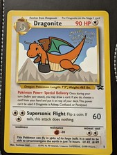 1999 Pokemon Dragonite #5 Black Star Promo Kids WB First Movie TCG vintage  picture