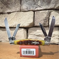 Rough Rider RR053 Manual Slipjoint 4-Blade SS Clip/Pen Pocketknife, Bone picture