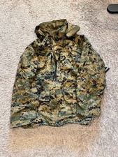 RARE Woodland MARPAT USMC APECS All Purpose Environment Rain Resistant Parka LR picture