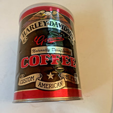 NOS 1990's Harley Davidson Genuine Bikers Brew Coffee FULL SEALED CAN vtg picture
