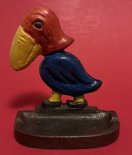Vintage Kansas University KU Jayhawk Cast Ashtray Paperweight Collectible Figure picture