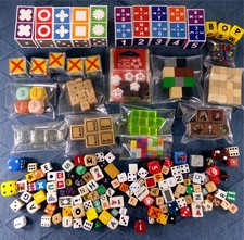 Dice & Cube Collection: 3 LB Huge Bulk Lot, Mixed Games, Vintage Modern Odd Rare picture