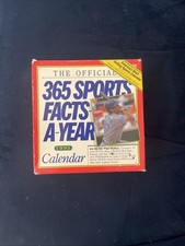 The Official 365 Sports Facts-A-Year 1995 Calendar Sealed In Box picture