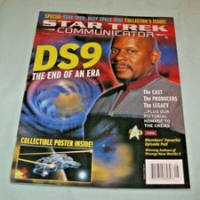STAR TREK COMMUNICATOR Fan Club Magazine #123 June/July 1999 DS9 Sisko Cover picture