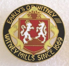 Vintage Early’s Of Witney-Witney Mills Since 1669-Blankets Advertising Pin Badge picture