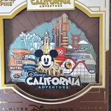 2026 Disney California Adventure Mini Jumbo Pin LE 3000 Mickey DCA Exclusive picture