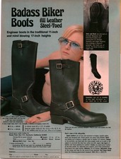 Nasty Feet 1977 Easyriders Badass Biker Leather Boots Vintage Print Ad Biker VTG picture