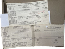 Philadelphia Gas Works Co Vintage Meter Reading Bills 1938 1944 Deppert Lot of 2 picture