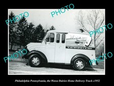 Philadelphia Pennsylvania The Wawa Milk Truck 1952 Large Historic Old Photo picture
