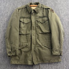 Vintage 1958 US Army M-1951 Field Jacket Regular Small Olive Green With Liner picture