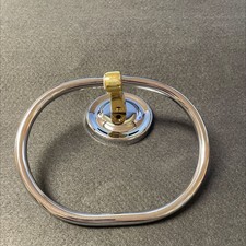 Towel Ring Polished Chrome and Polished Brass picture