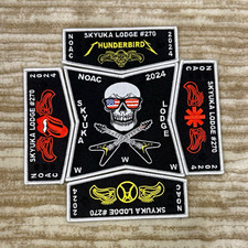 NOAC 2024 Skyuka Lodge #270 Thunderbird Patch Set Lot NOAC 2024 - Boy Scouts picture